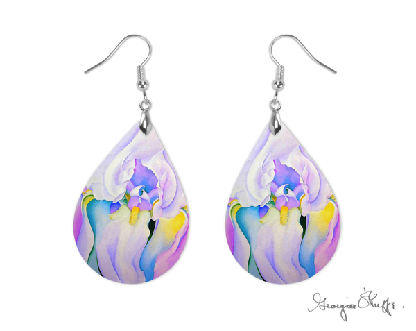 Georgia OKeeffe Iris Earrings - Magnolia Mountain Jewelry