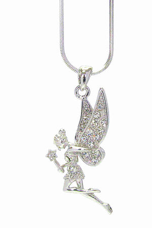 Crystal Fairy Pendant Necklace