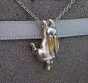 Rabbit Necklace movable ears