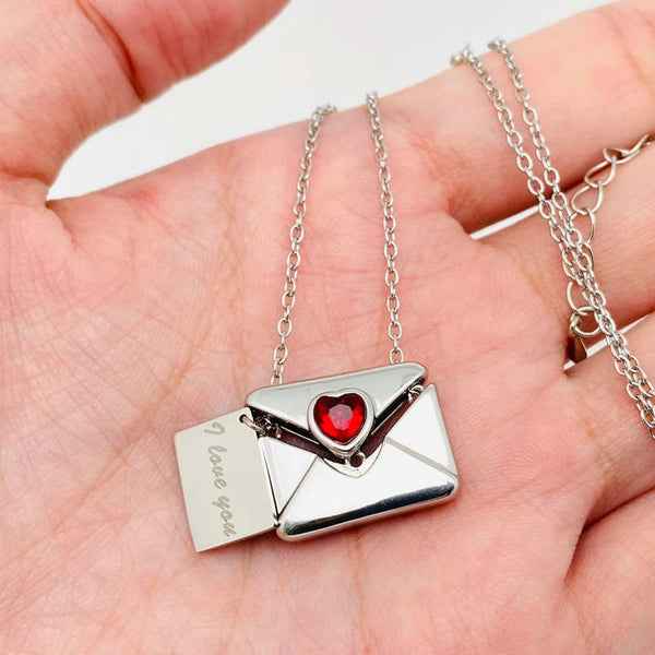 Envelope Necklace Love Message - Magnolia Mountain Jewelry