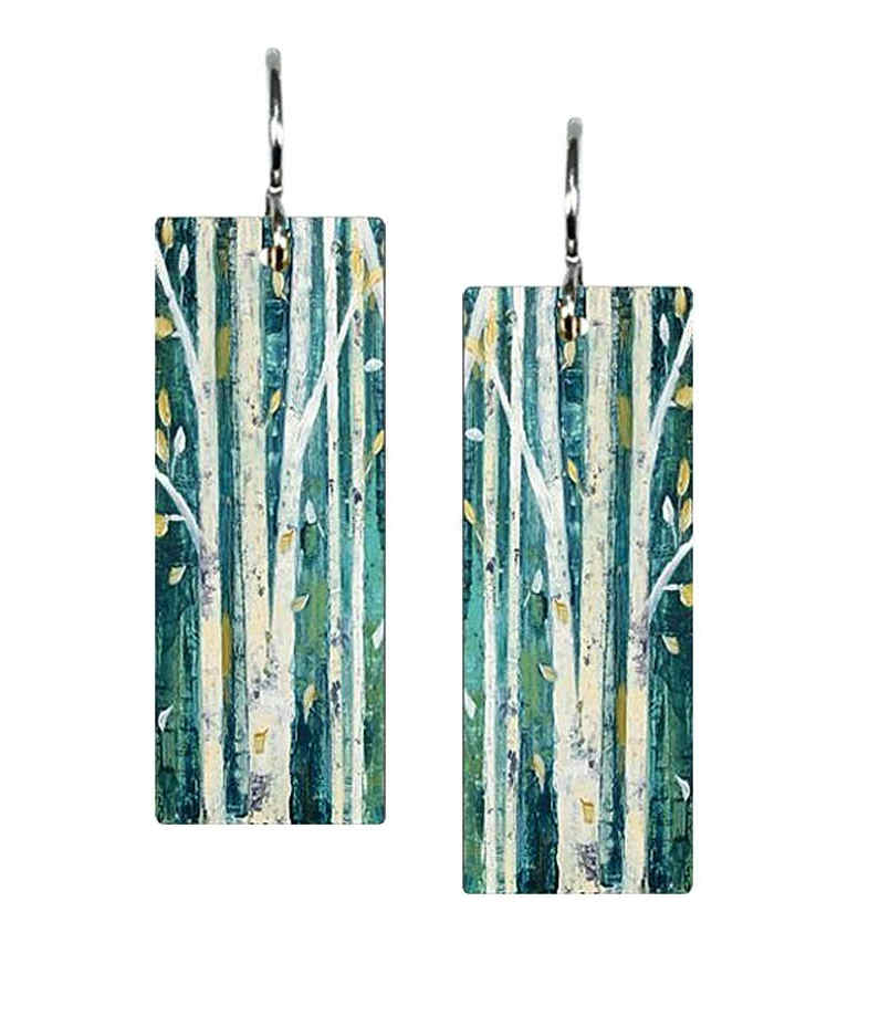 Birch tree earrings