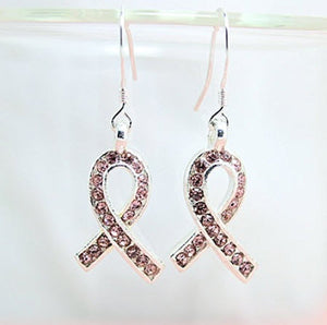 earrings breast cancer awareness ribbon