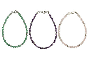 Gemstone Ankle Bracelets