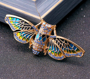 Exquisite Golden Cicada Brooch