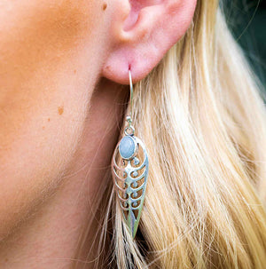 handmade amazonite earrings