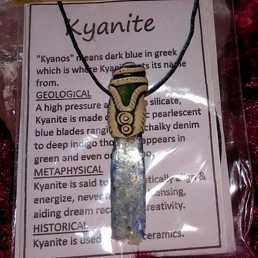Kyanite with Jade Necklace