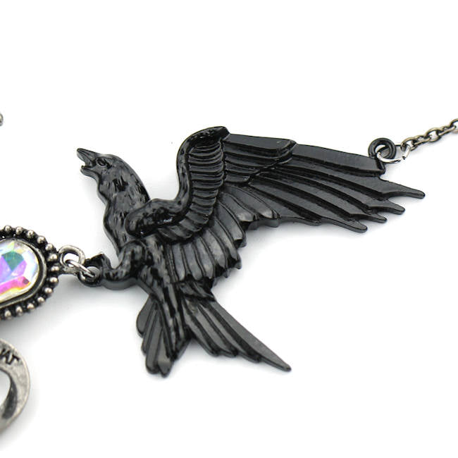 Necklace - Two Birds Of Love With Heart Pendant