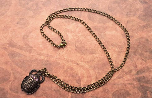 Necklace Copper Scarab Pendant Necklace