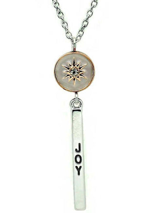 Inspirational Necklace - Joy - Reversible