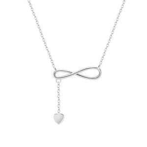 infinity and heart necklace