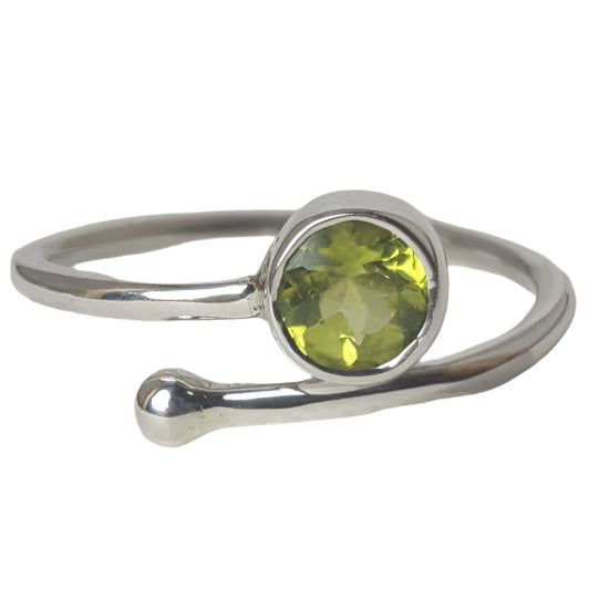Gemstone Wrap Ring Sterling Silver Magnolia Mountain Jewelry