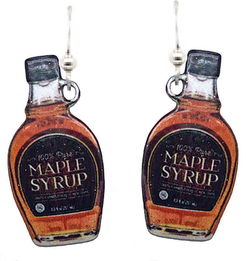 maple syrup earrings