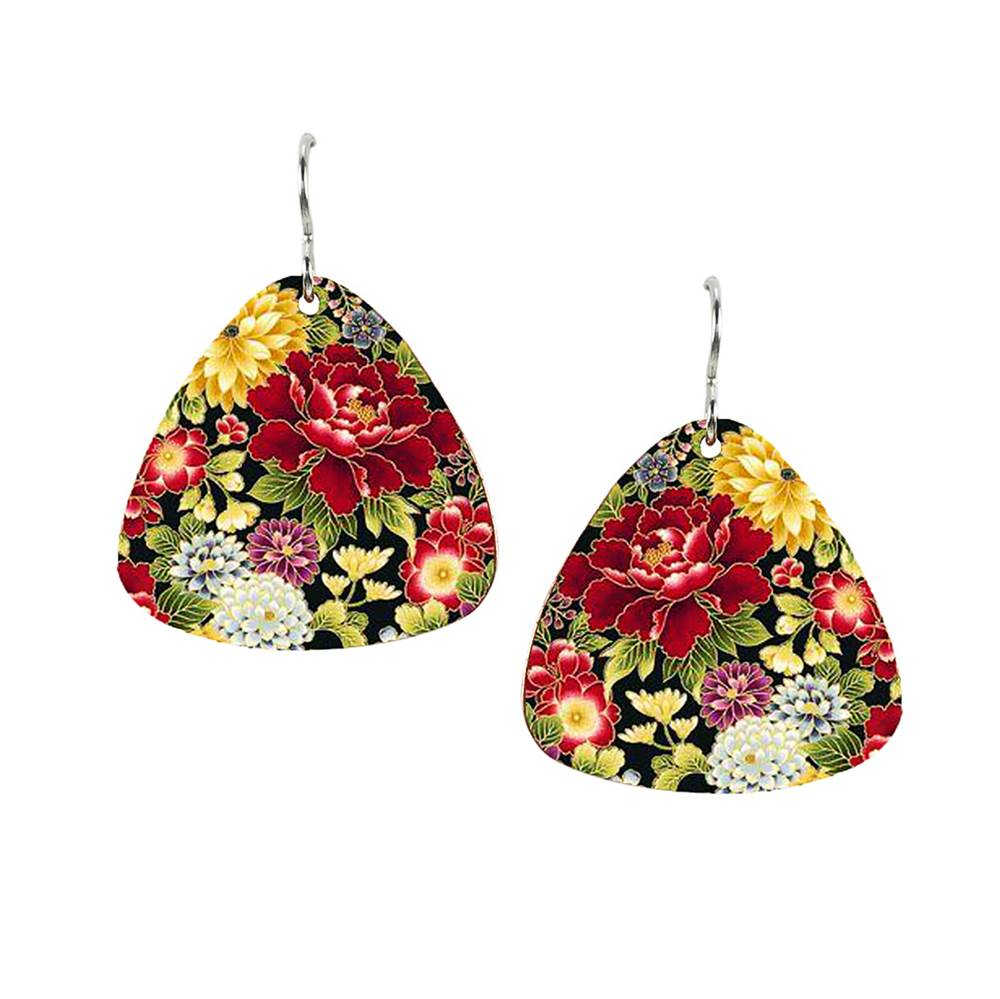 Floral teardrop earrings 
