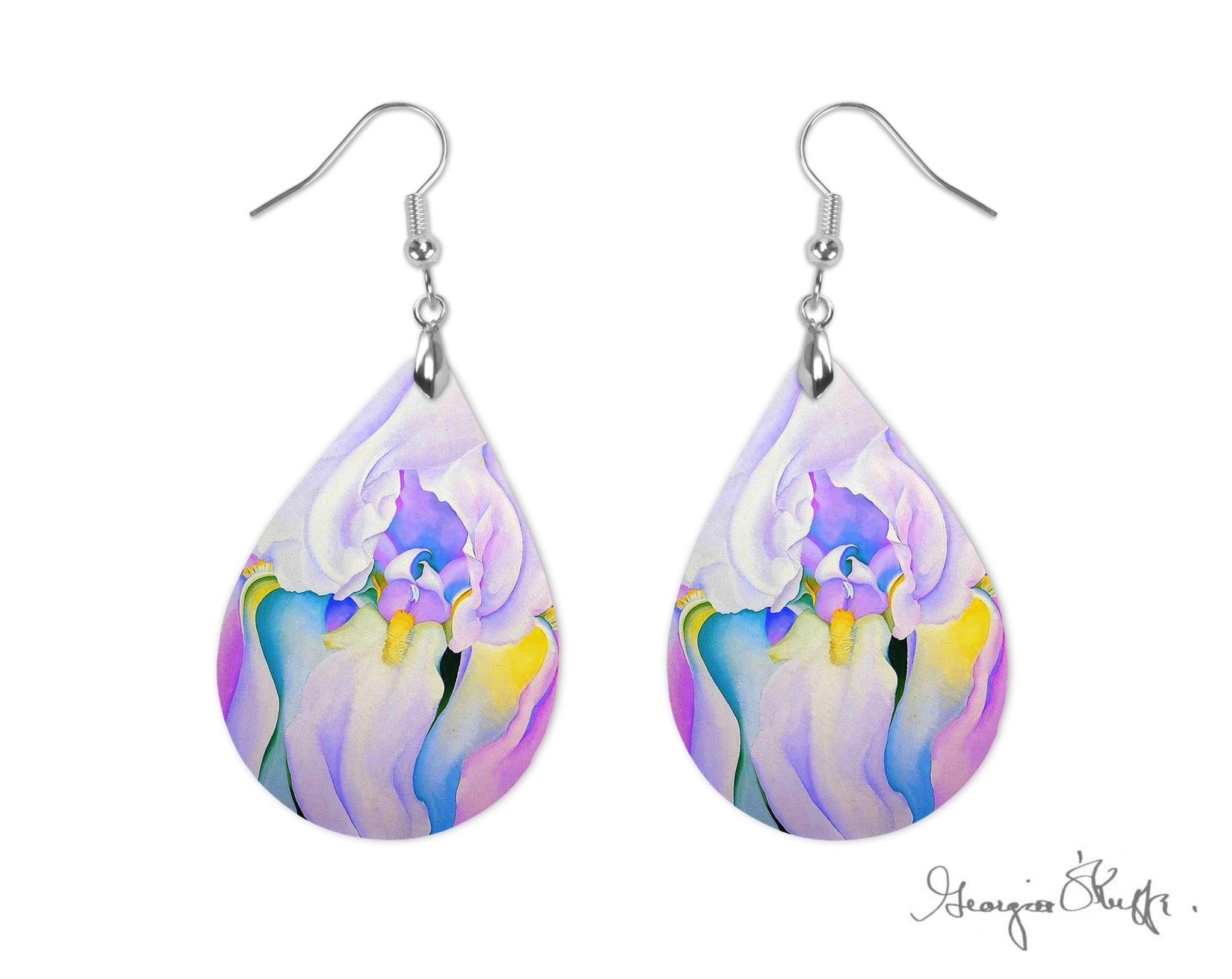 Georgia OKeeffe Iris Earrings