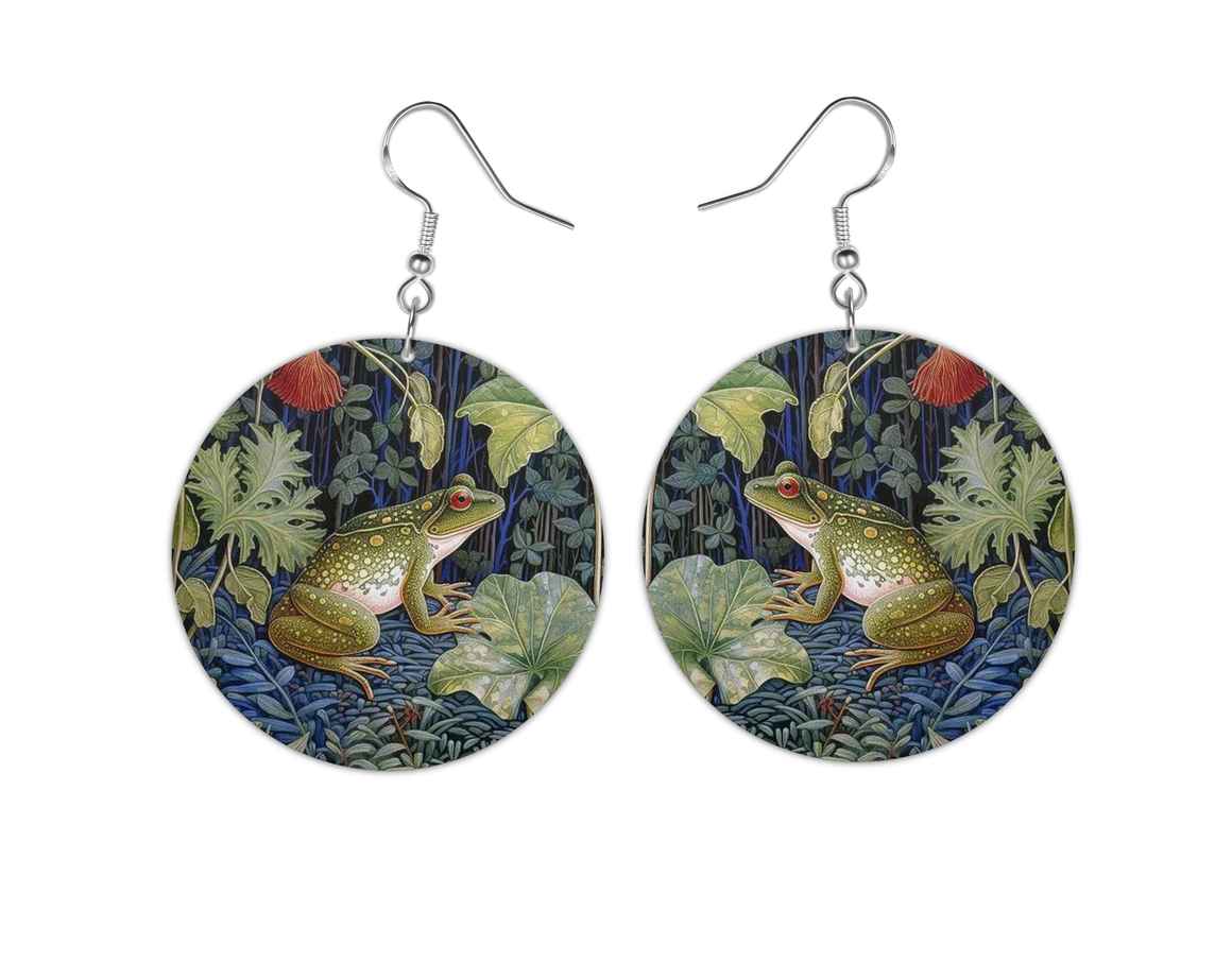 Woodland Frog Earrings