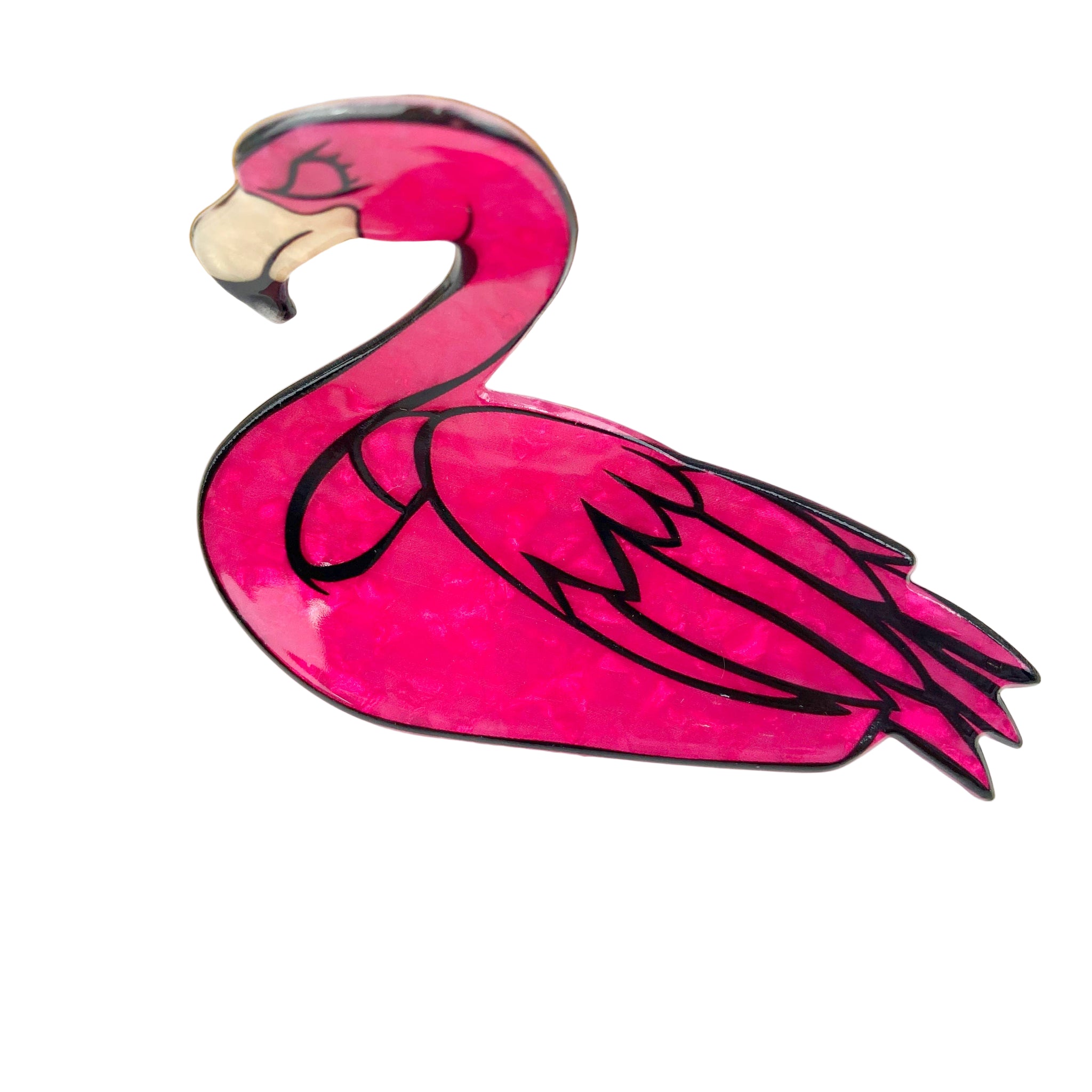 Pink Flamingo Hair clip
