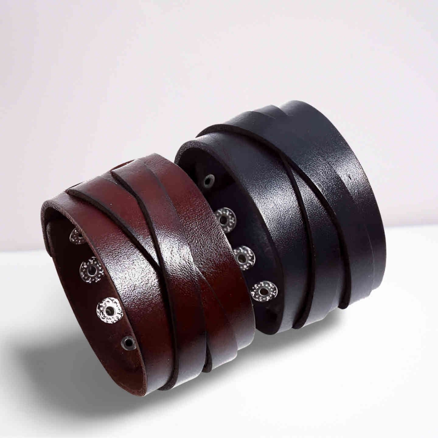 Buy Brown Leather Cuff Bracelet Nice Gift for Women Great Online in India -  Etsy