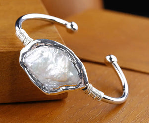 Fresh Water Pearl Cuff Bracelet