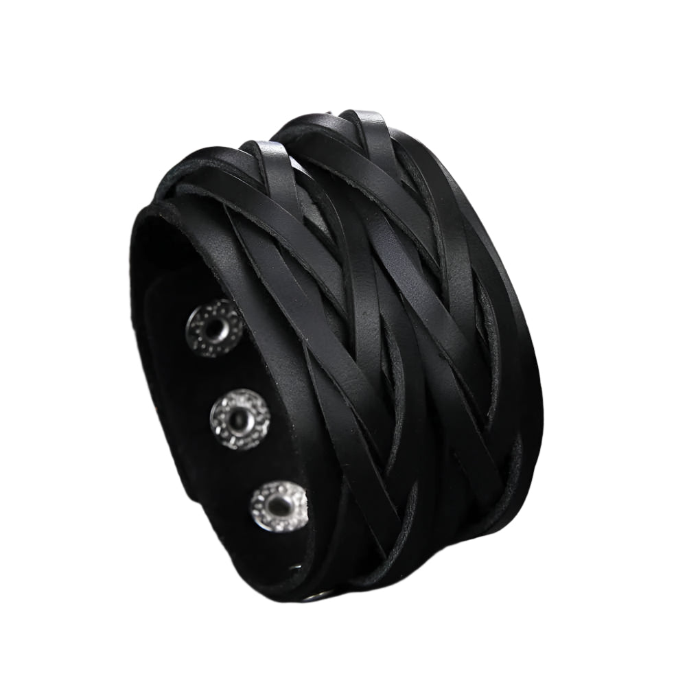 Brown leather cuff Bracelet