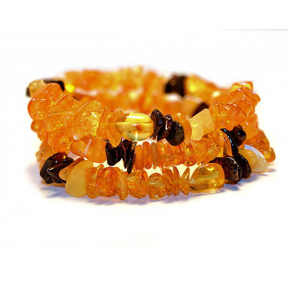 Memory Wire Baltic Amber Bracelet