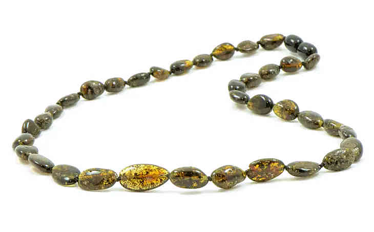 Green Baltic Amber Necklace
