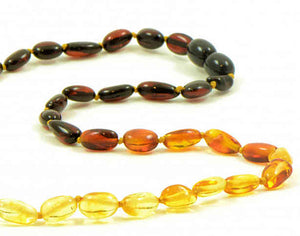 Mulit colored amber necklace