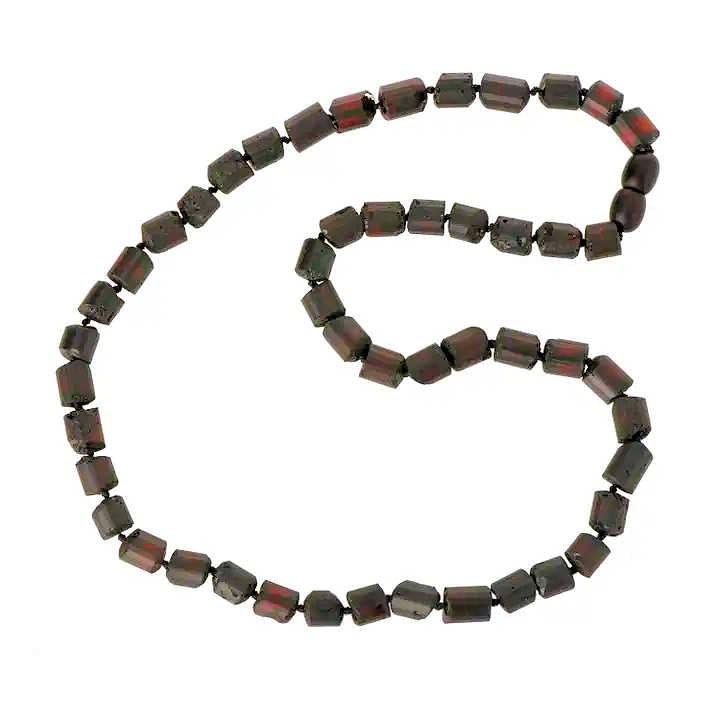 Raw Cherry Amber Necklace 