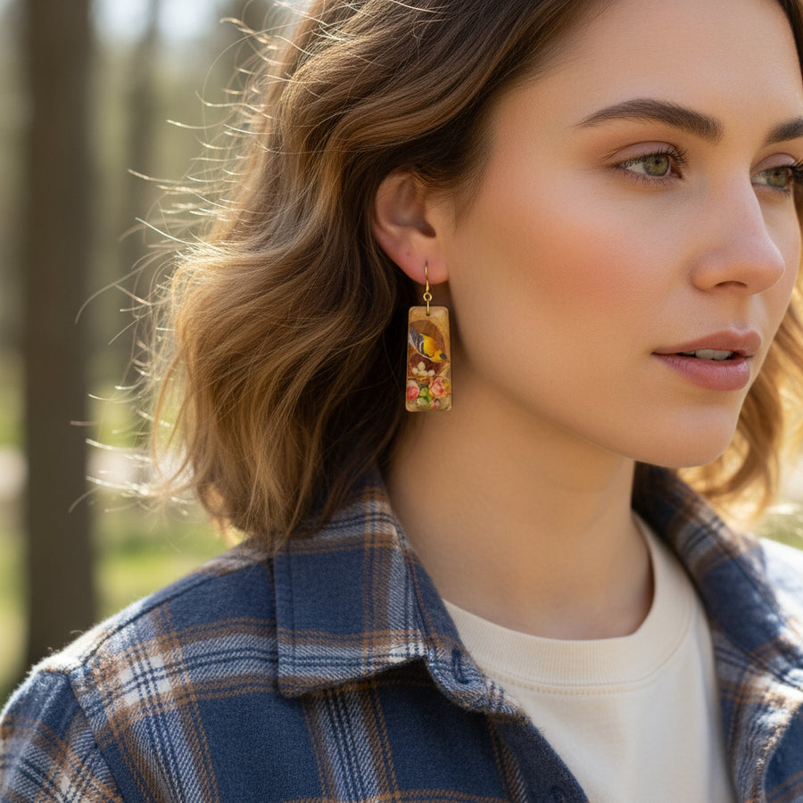 goldfinch earrings