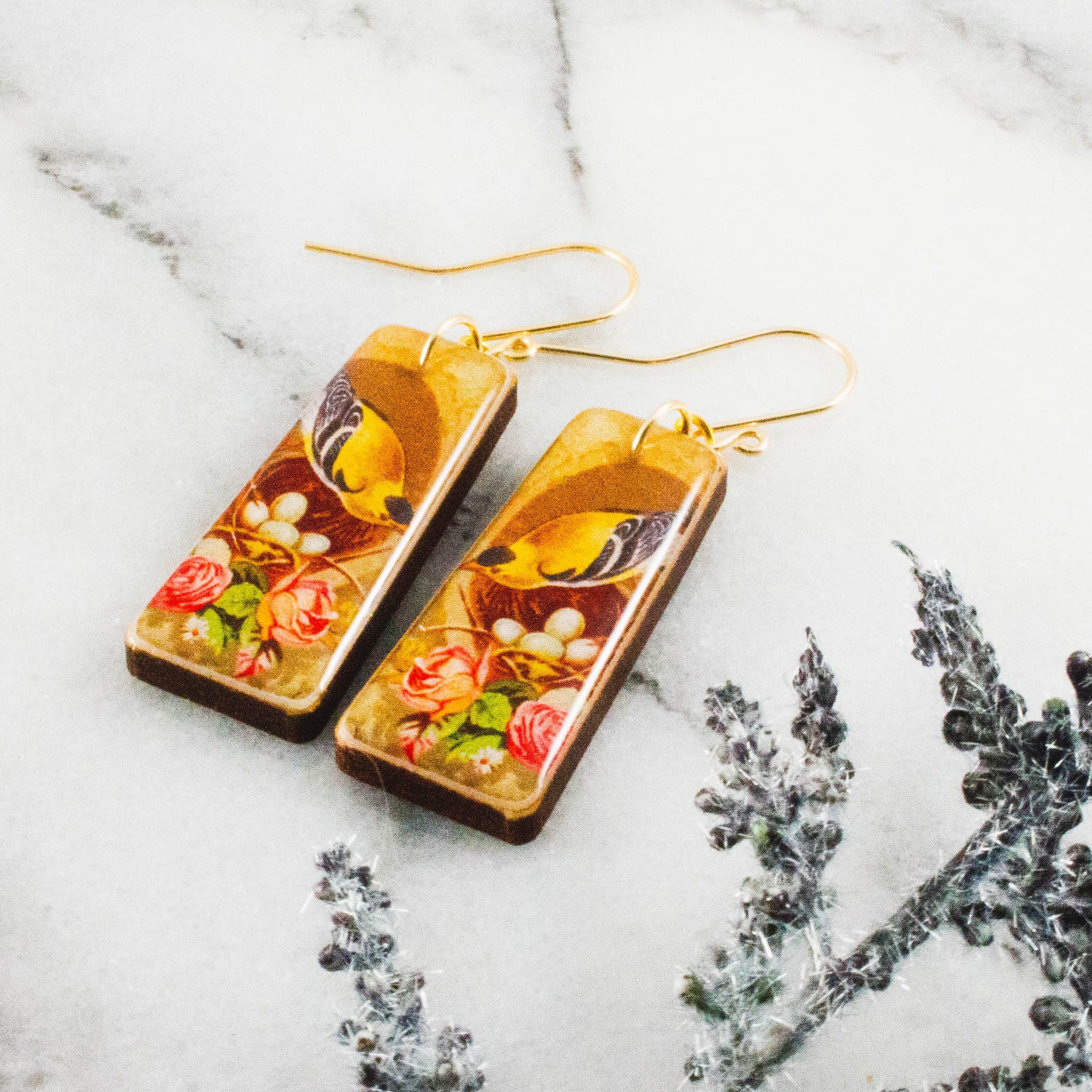 goldfinch earrings