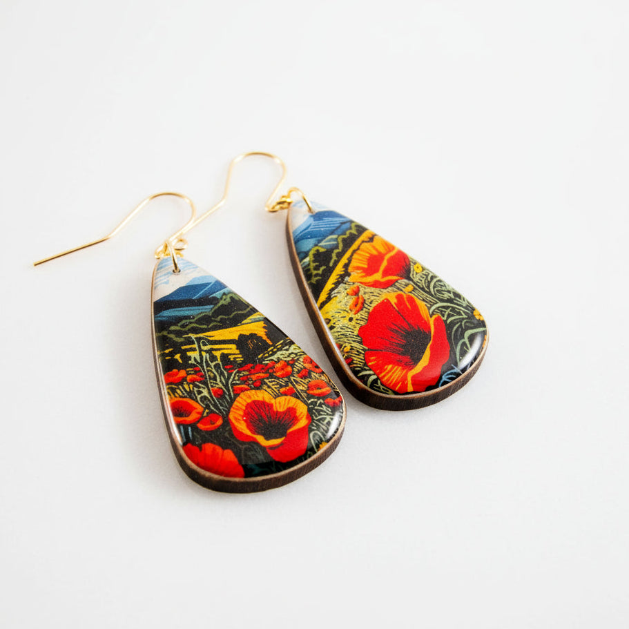 Poppy earrings