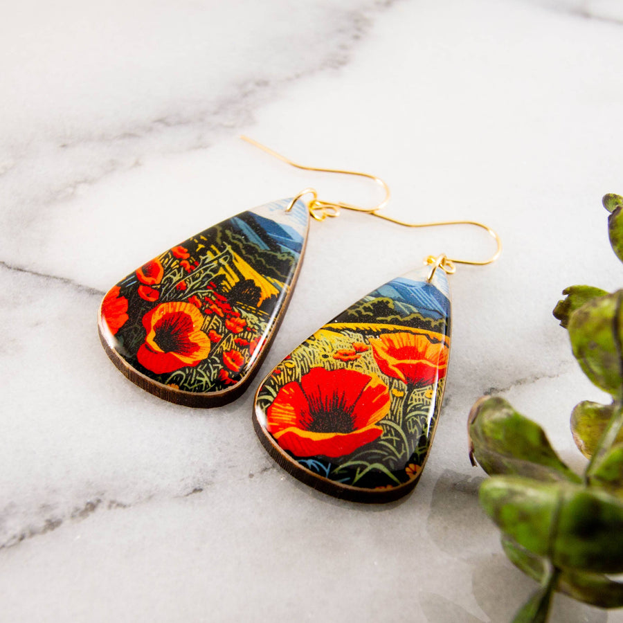 Poppy earrings
