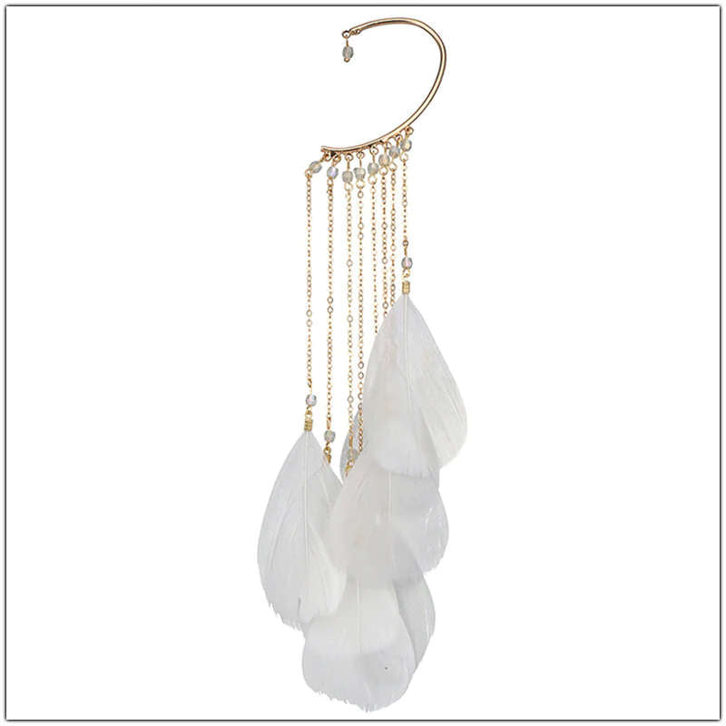 Ear Cuff with Contoured Feathers