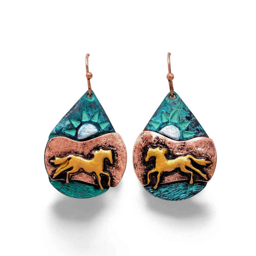 Southwestern Horse earrings
