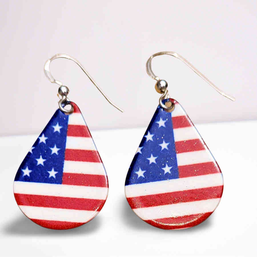 US Flag Earrings