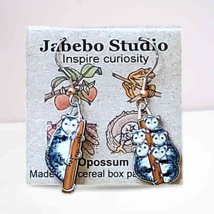 Jabebo Opossum Earrings