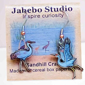 Sandhill Crane Earrings