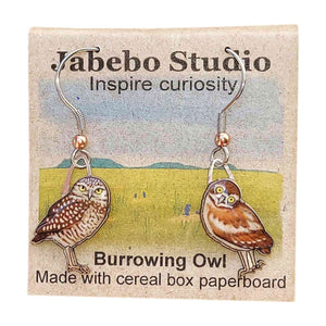 Owl Earrings upcycled