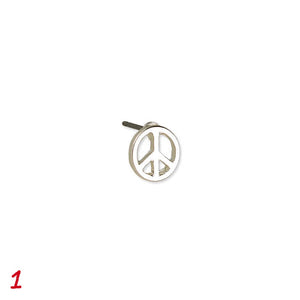 Peace Sign Stud earrings
