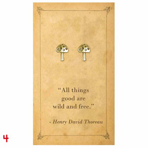 Literary quote earrings