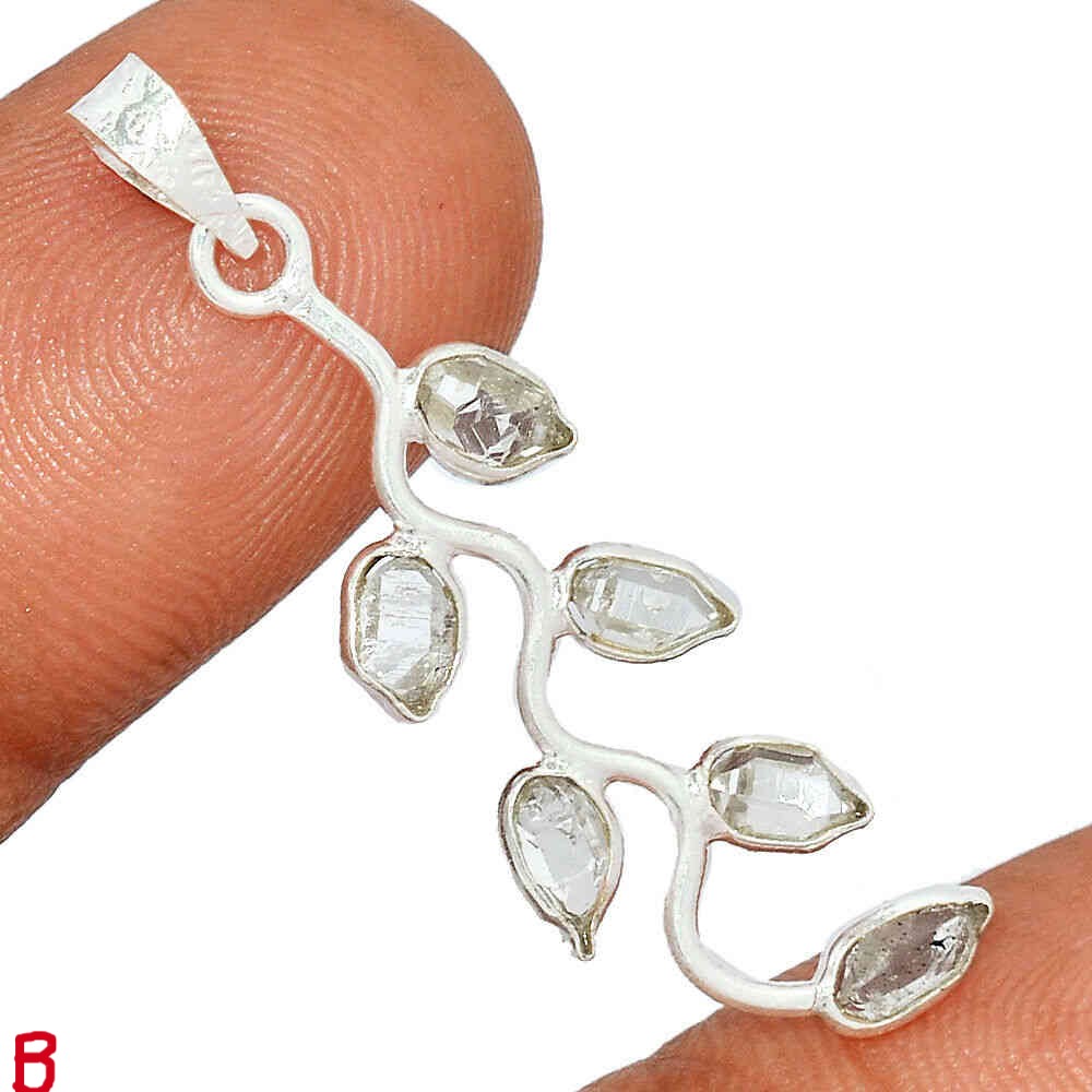 Pendant with 6 Herkimer Diamonds