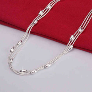 Sterling Silver Nacklace with Silver Beads