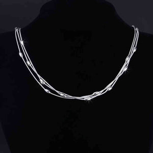 Sterling Silver three strand Necklace