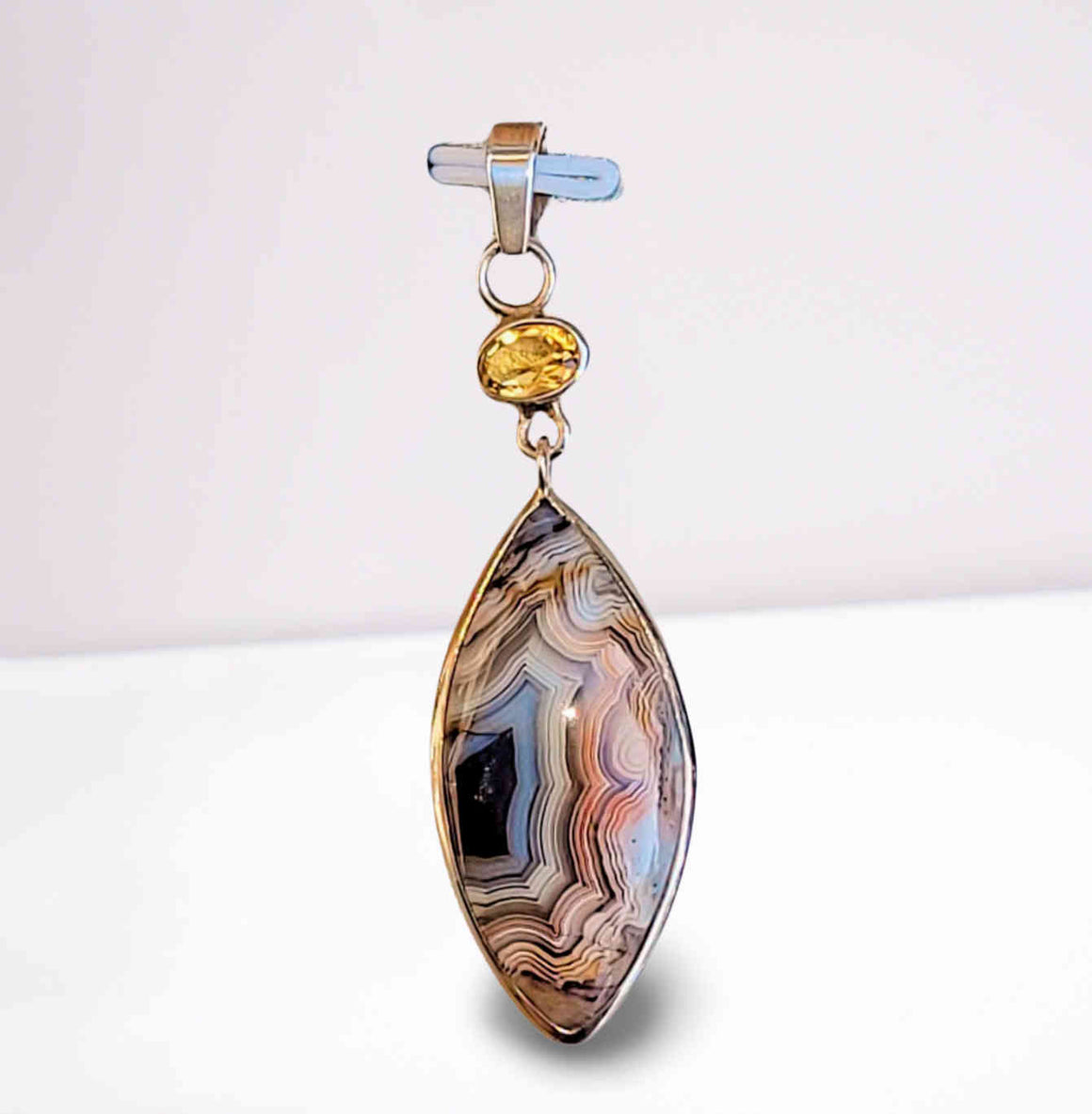 Citrine with Laguna Lace pendant
