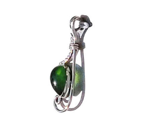 Sterling Silver Pendant with Jade