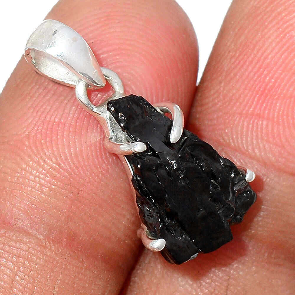 Shungite Sterling Silver Pendant
