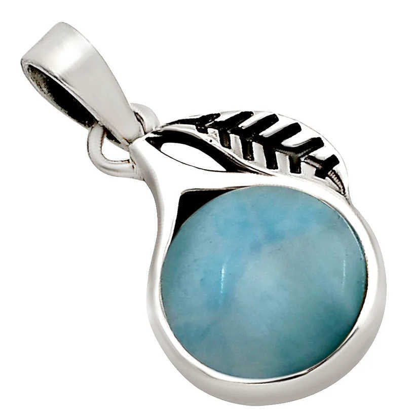 Larimar Sterling Silver Pendant