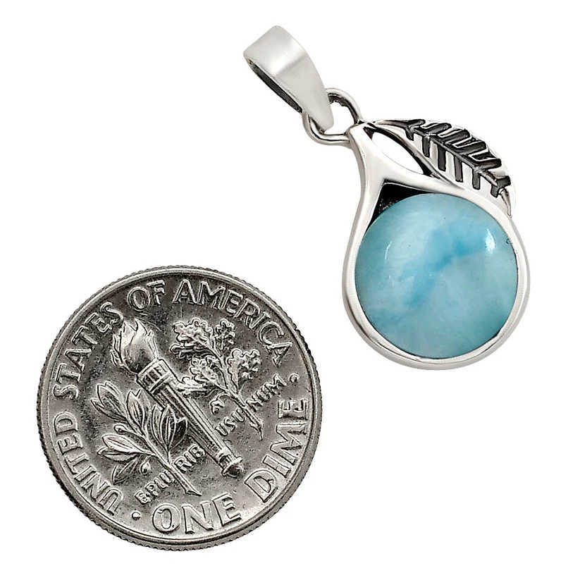 Larimar Sterling Silver Pendant
