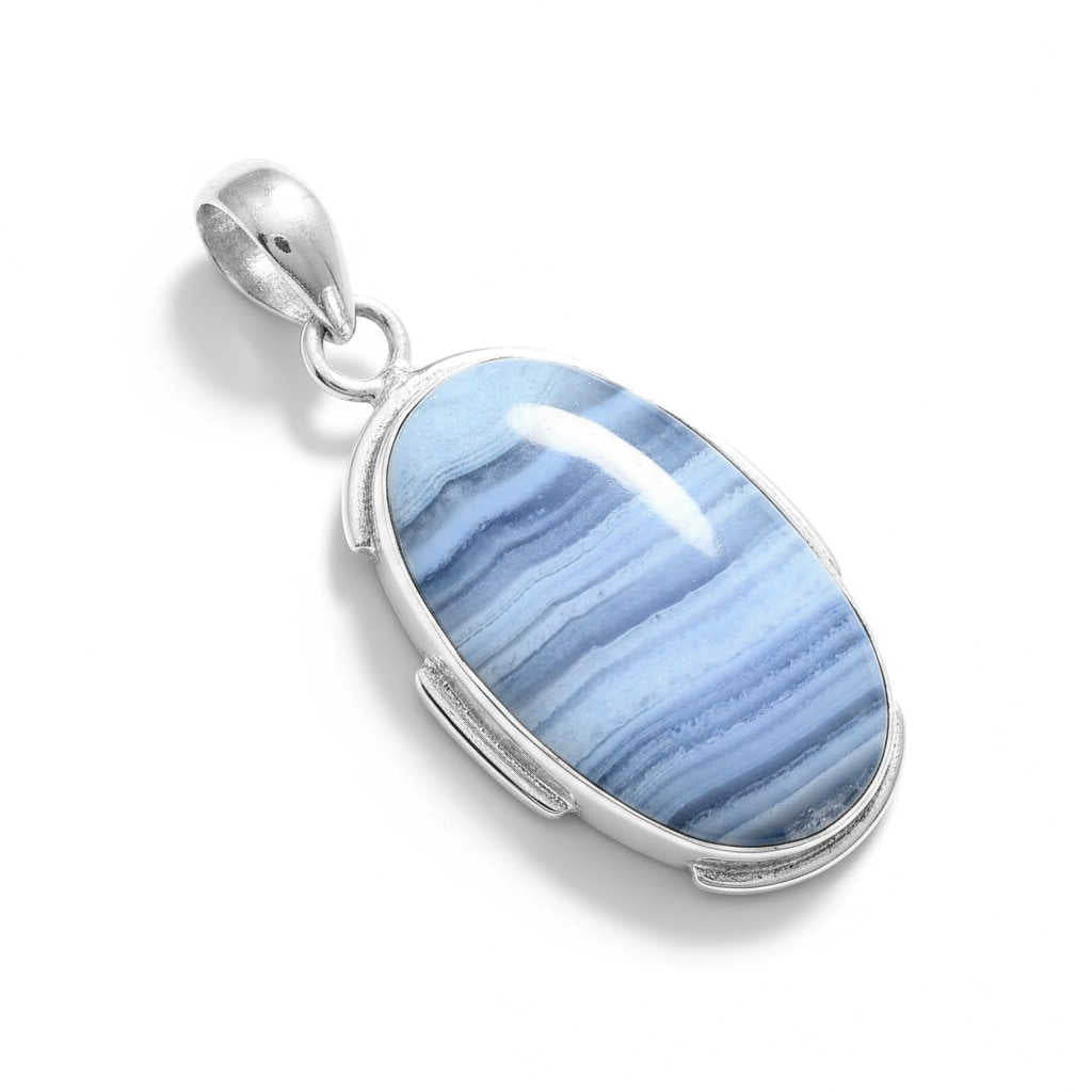Blue Lace Agate Pendant