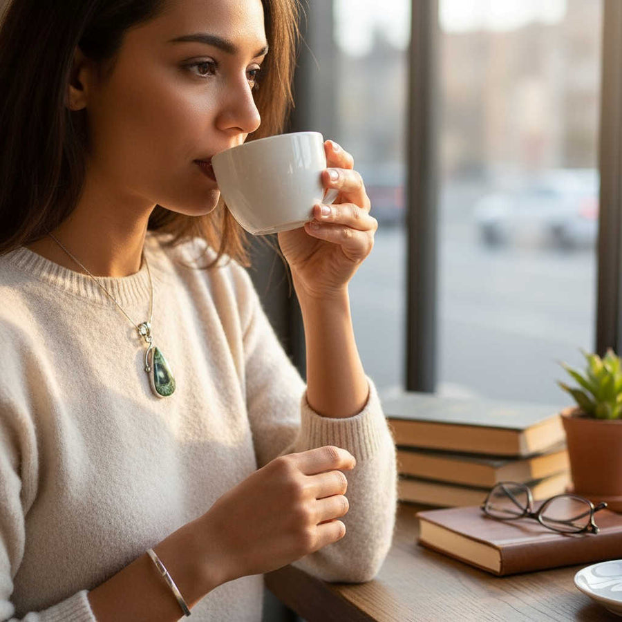 Kambaba Jasper Silver Pendant