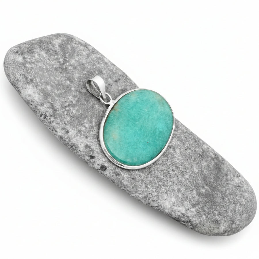 Amazonite Sterling Silver Pendant